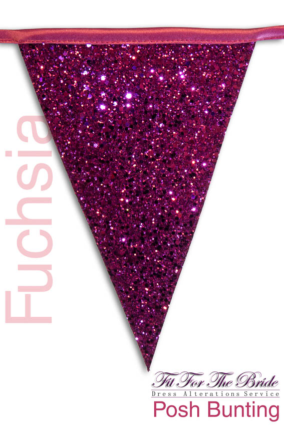 Posh Bunting - Fuchsia